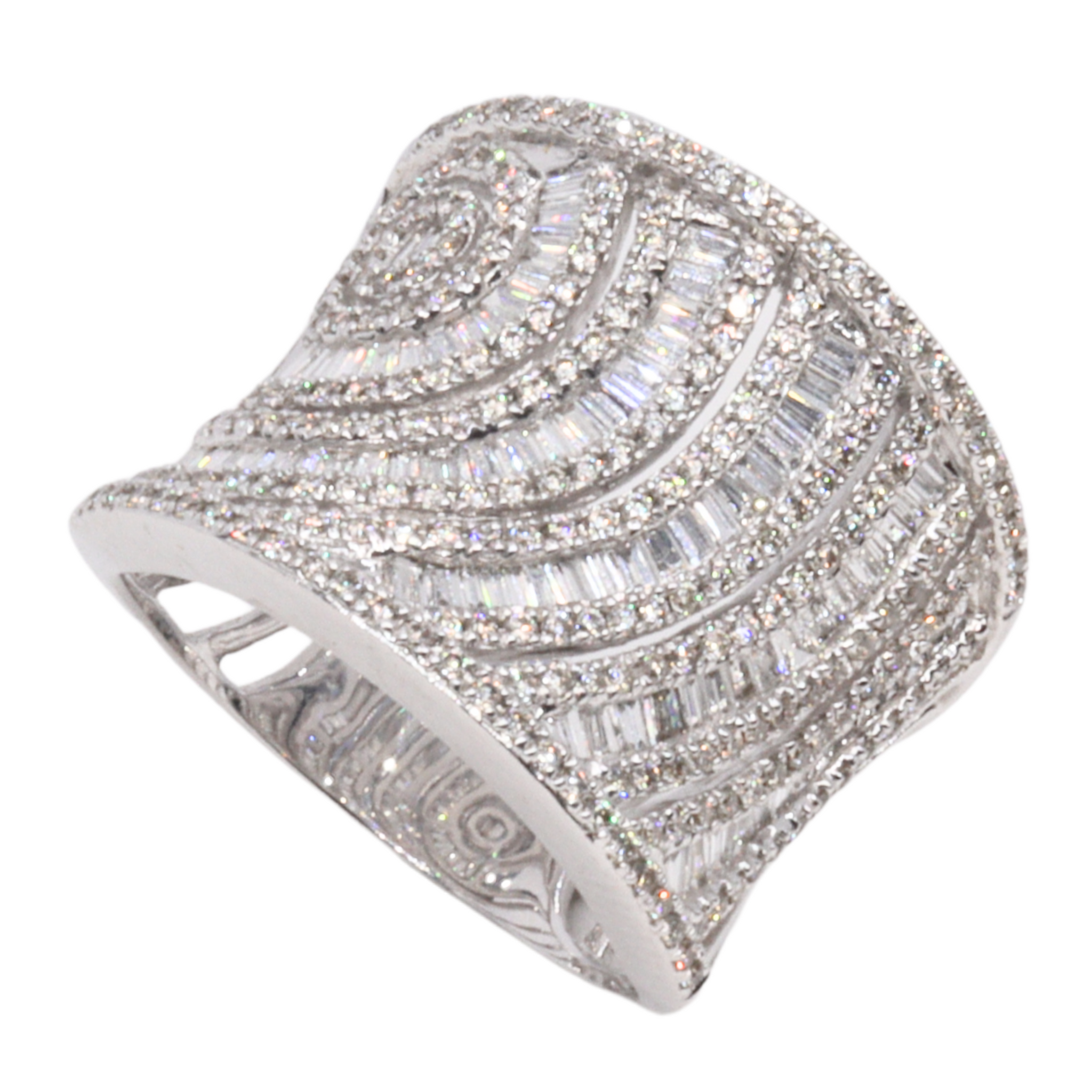 Statement ring con diamantes