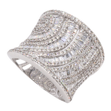 Statement ring con diamantes
