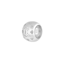 Ball charm con circonia emerald cut