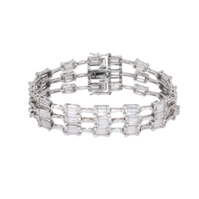 Pulsera con tres vueltas de emerald illusion circonias