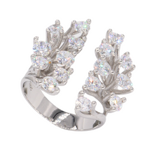 Anillo statement con circonias