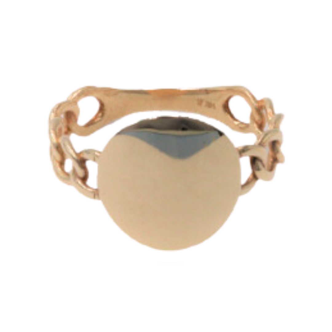 Anillo de links en oro amarillo 14k