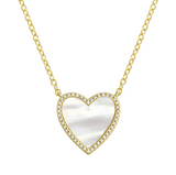 Collar con Corazón de Piedra Grande