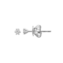 Mini stud de diamante en 6 uñas
