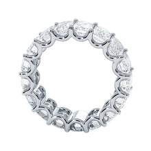 Anillo eternity de circonias corte emerald