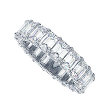 Anillo eternity de circonias corte emerald