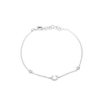 Pulsera con letra de diamantes