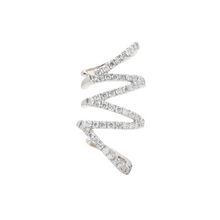 Earcuff Zig Zag con diamantes