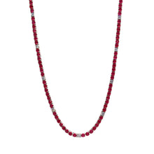 Collar Tennis de Circonias Fucsia