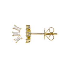 Piercing con tres baguettes