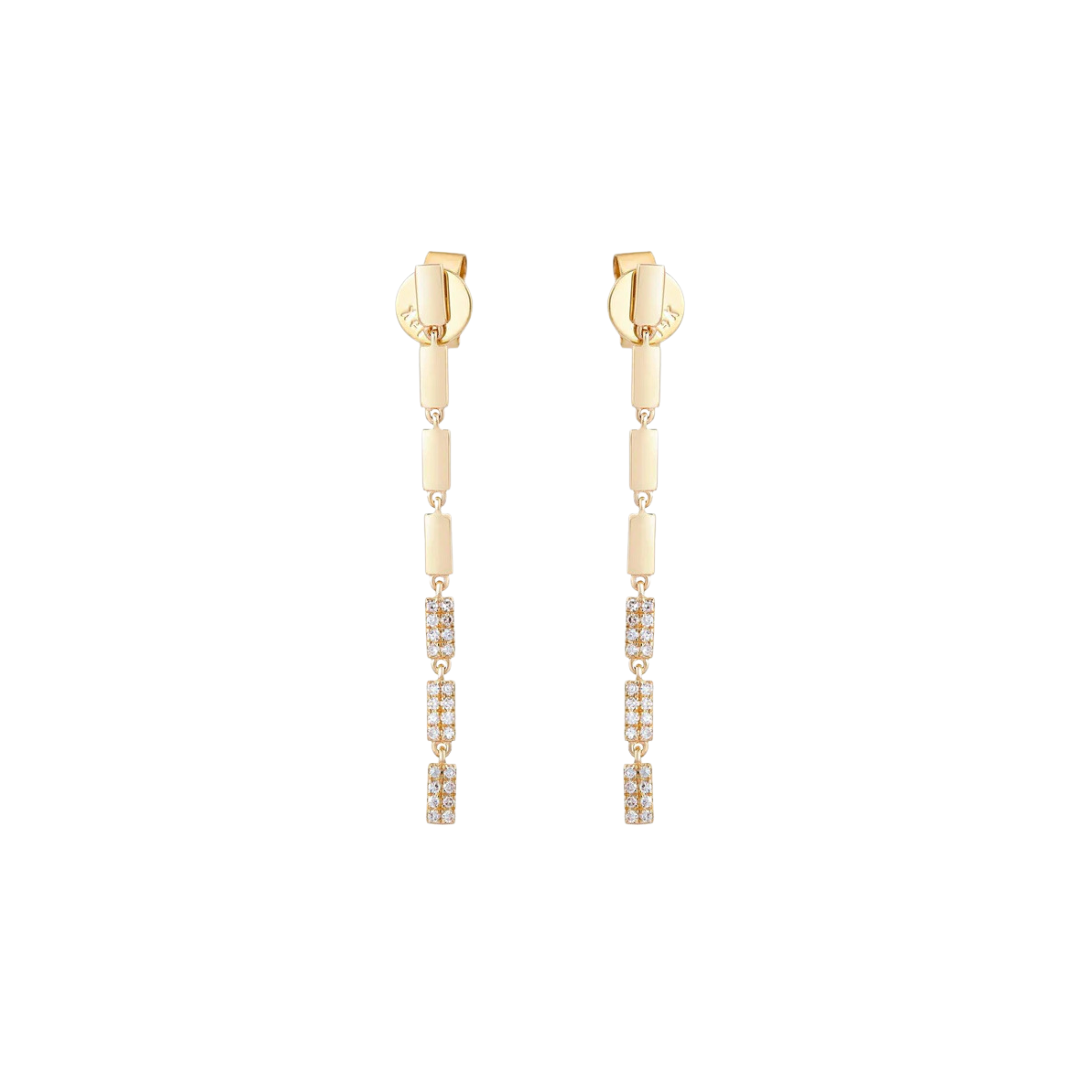 Aretes largos de eslabones