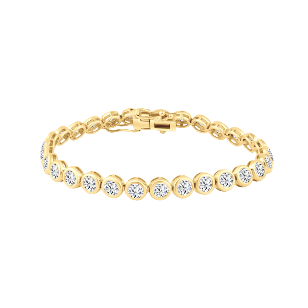 Pulsera tennis en bisel