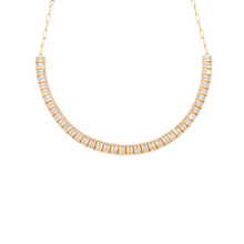 Choker de circonias emerald en bisel