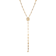 Collar lariat con baguettes y dije central