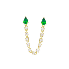 Arete doble studs para piercing