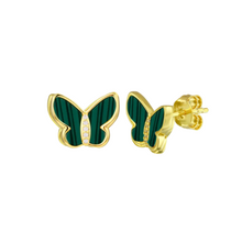 Studs con Mariposas de Piedra