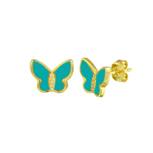 Studs con Mariposas de Piedra