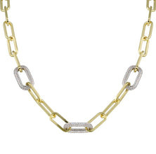 Collar Chunky de Links con Circonias en Pave