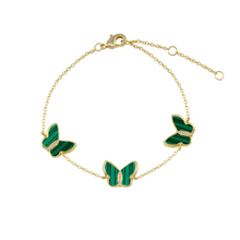 Pulsera con Mariposas de Piedra