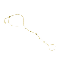 Handchain con Puffy Hearts