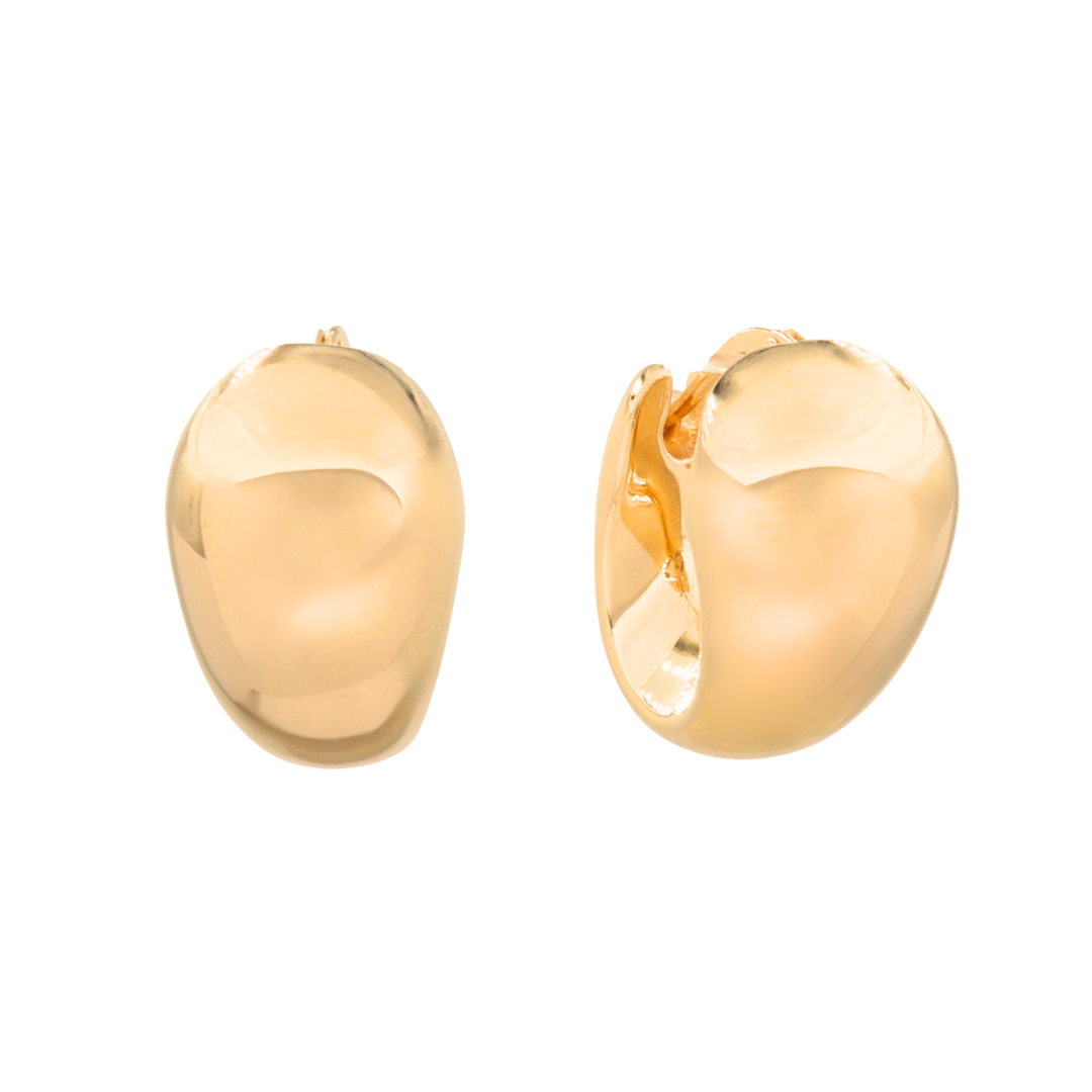 Argollas chunky en oro 18k