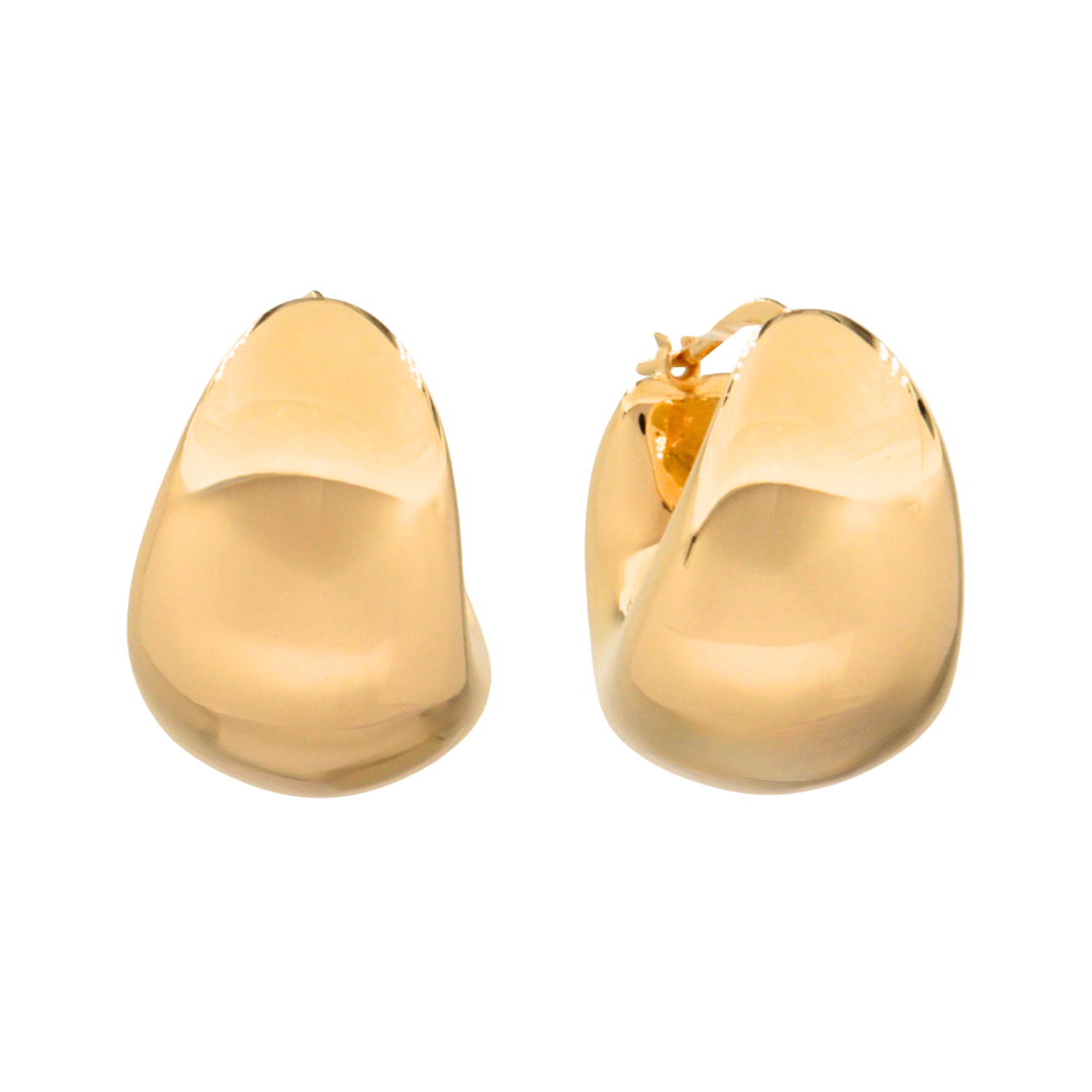 Argollas chunky en oro 18k