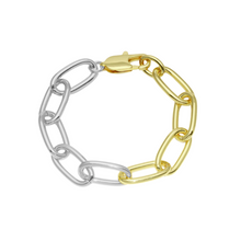 Pulsera extra chunky doble tono