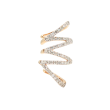 Earcuff Zig Zag con diamantes
