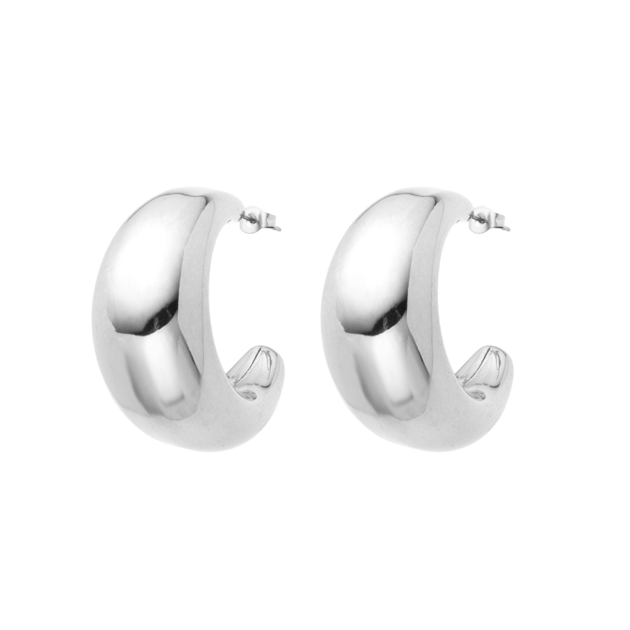 Argollas Media Luna Extra Chunky