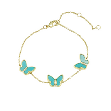Pulsera con Mariposas de Piedra