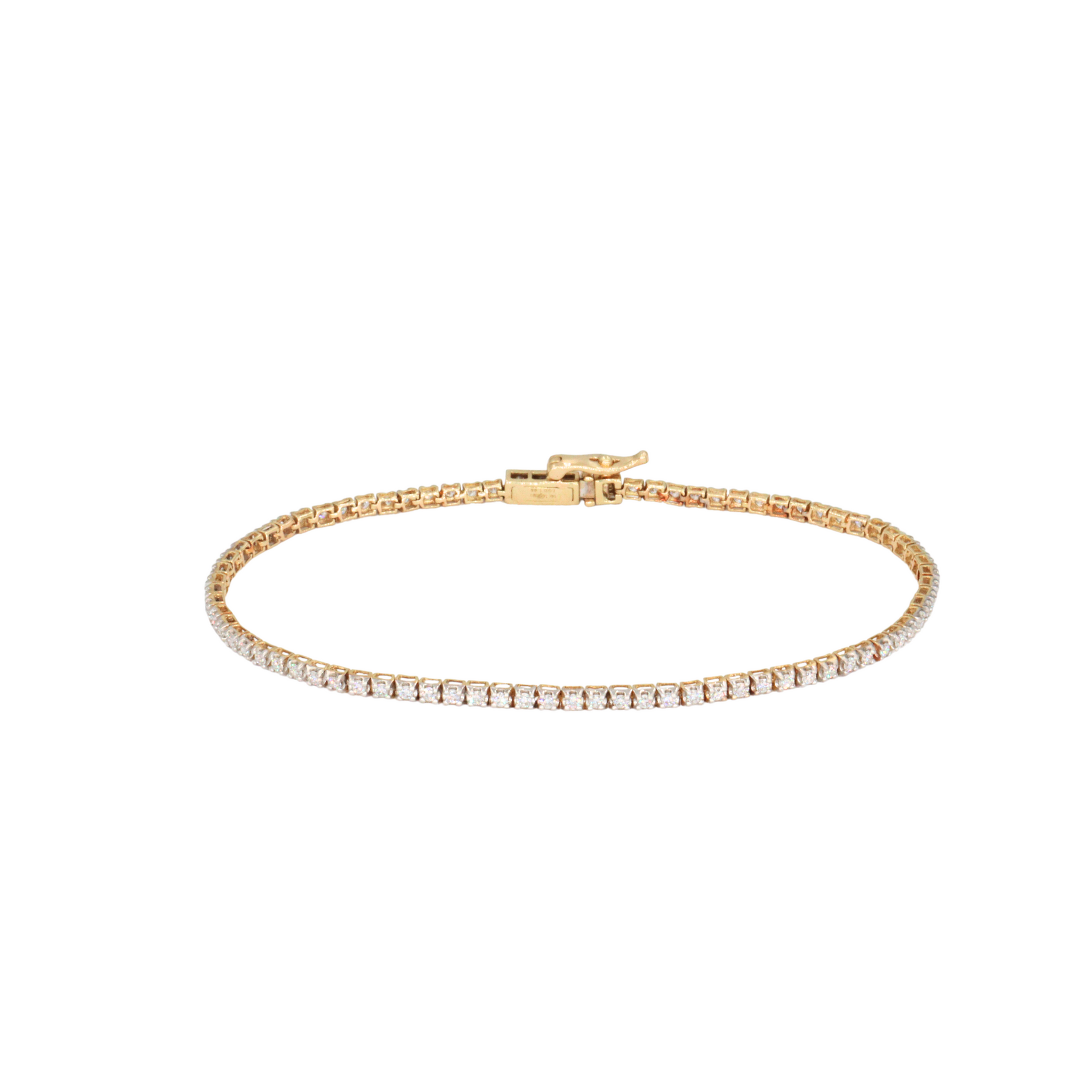 Pulsera tennis buttercup mini con diamantes LAB