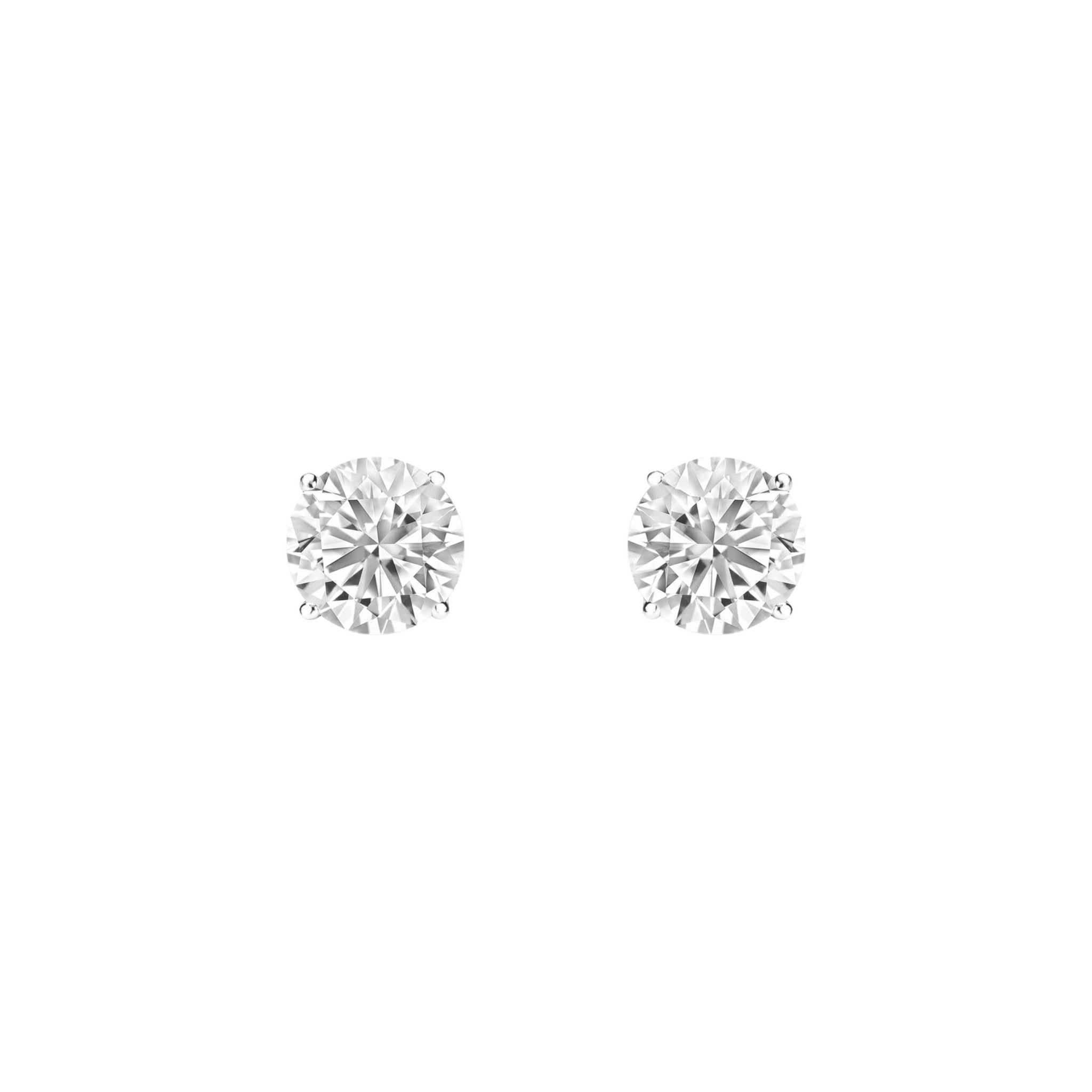 Studs Round con diamantes LAB 4.00CT