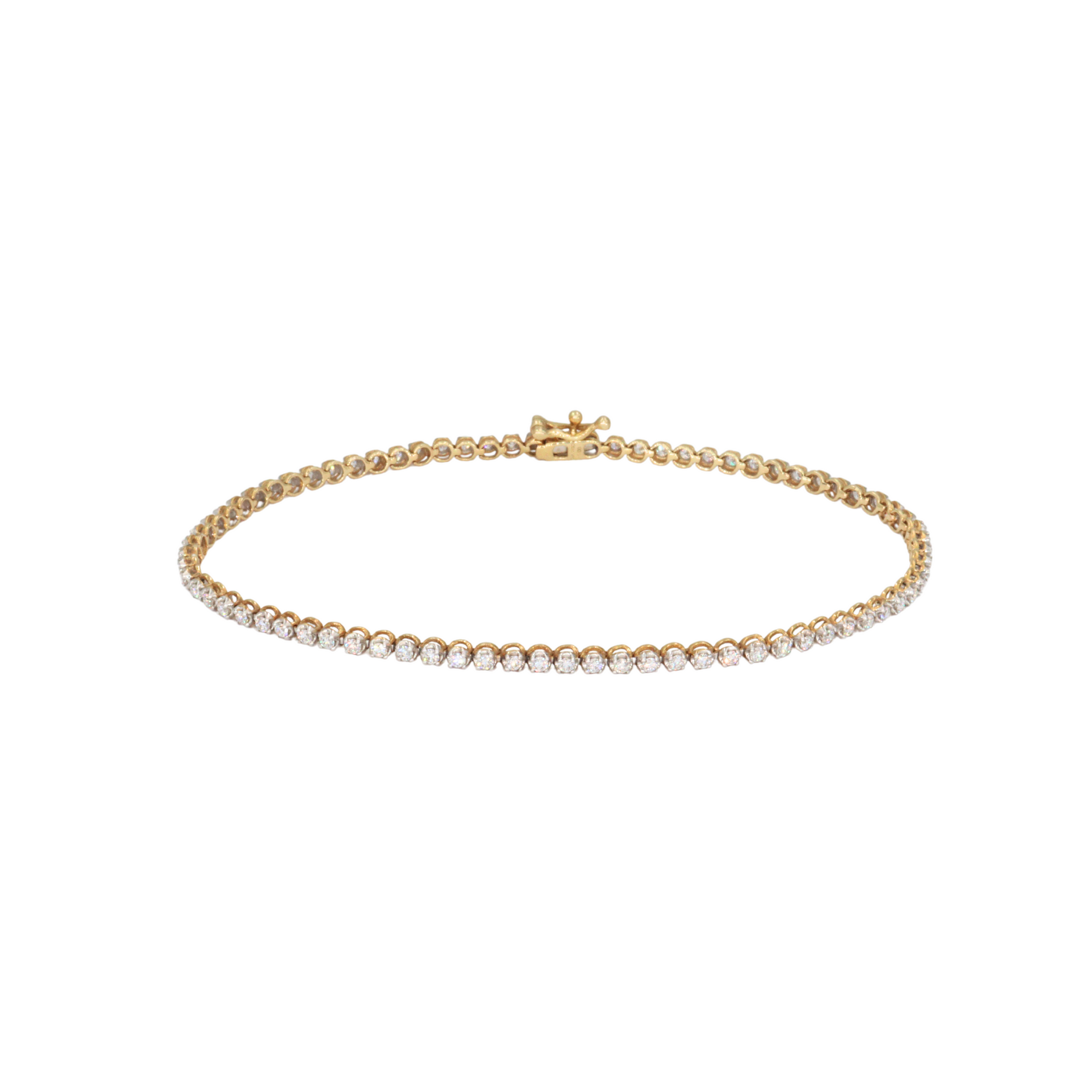 Pulsera tennis buttercup mini con diamantes LAB