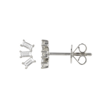 Piercing con tres baguettes