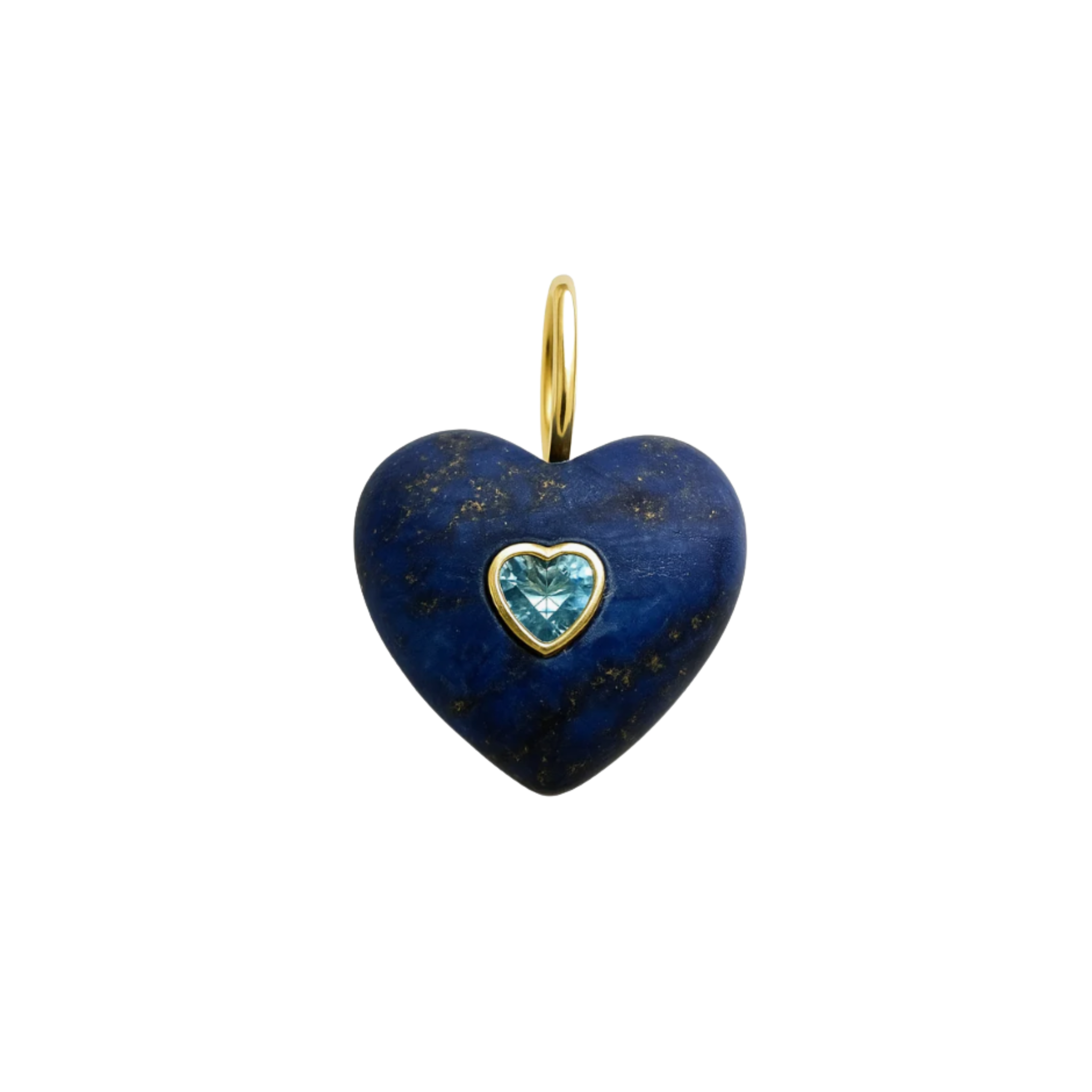 Stone heart charm