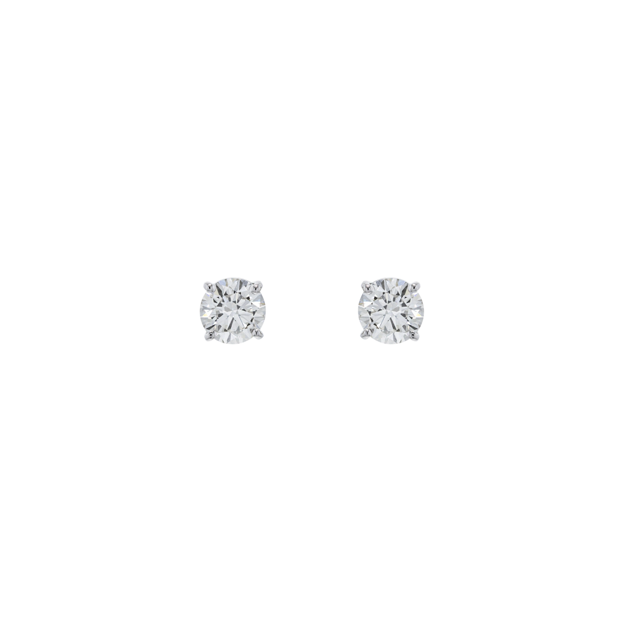 Studs Round con diamantes LAB 1.04CT