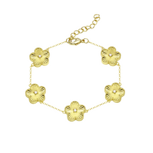 Pulsera de flores fluted