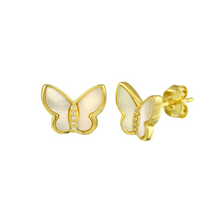 Studs con Mariposas de Piedra