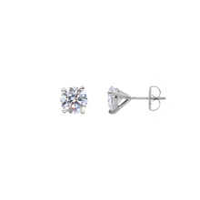 Studs Round con diamantes LAB 4.31CT