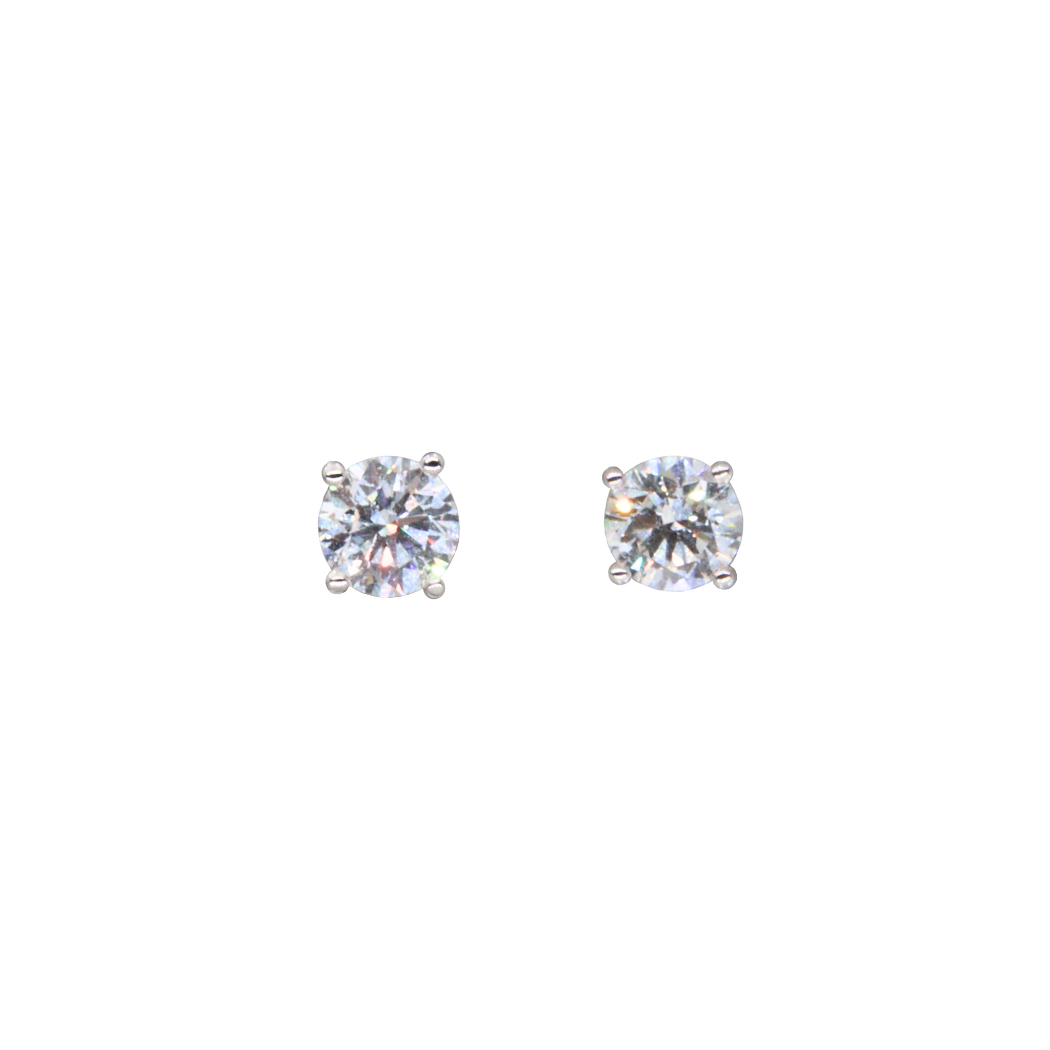 Studs Round con diamantes LAB 4.31CT