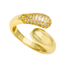 Anillo wrap chunky con circonias