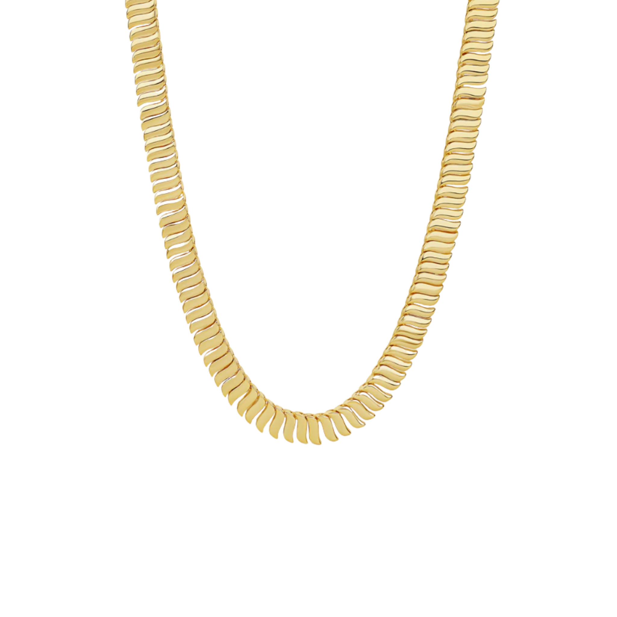 Tennis necklace wavy