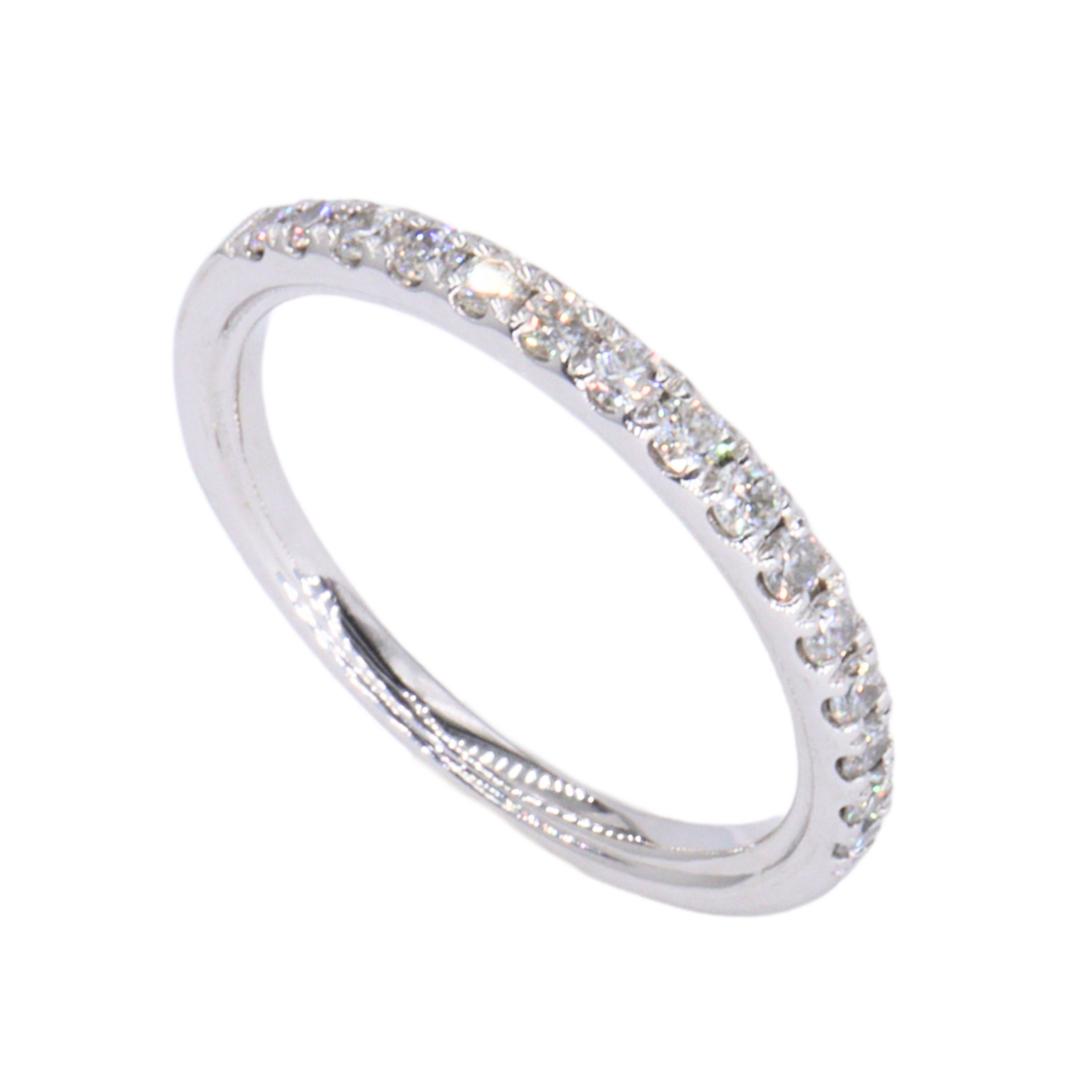 Anillo semieternity con diamantes LAB 0.38CT