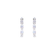 Argollas con drops de diamantes LAB 1.25CT