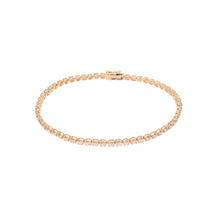 Pulsera tennis con diamantes en crown setting