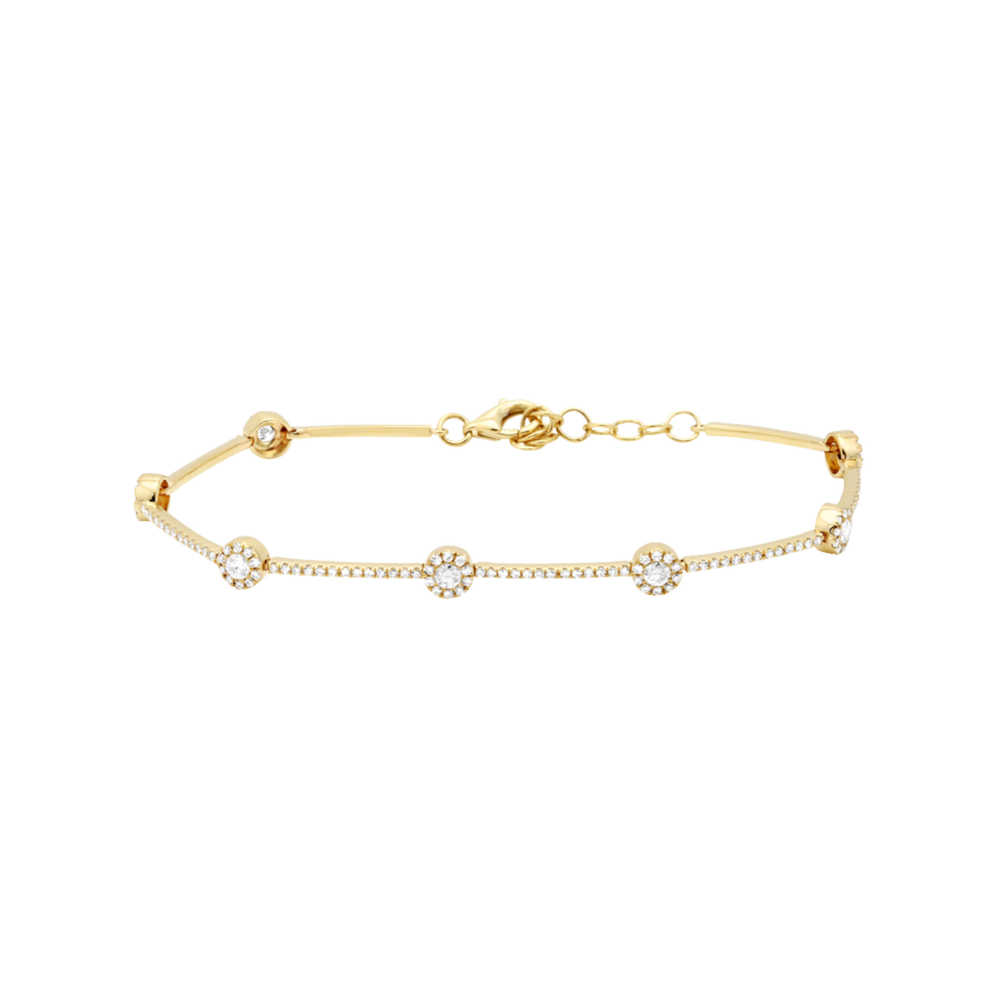 Pulsera tennis con bar links