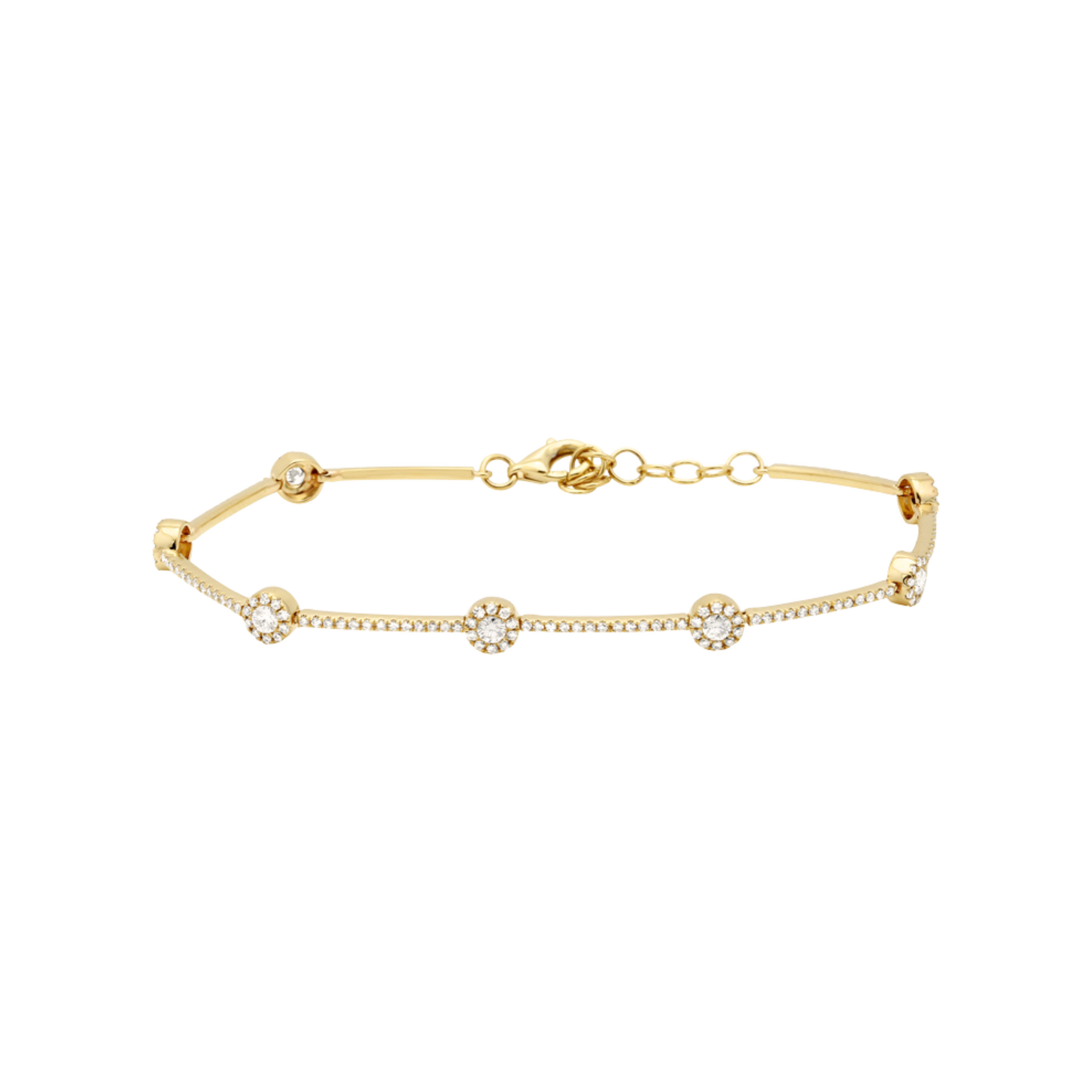 Pulsera tennis con bar links