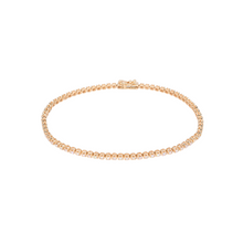 Pulsera tennis con diamantes en crown setting