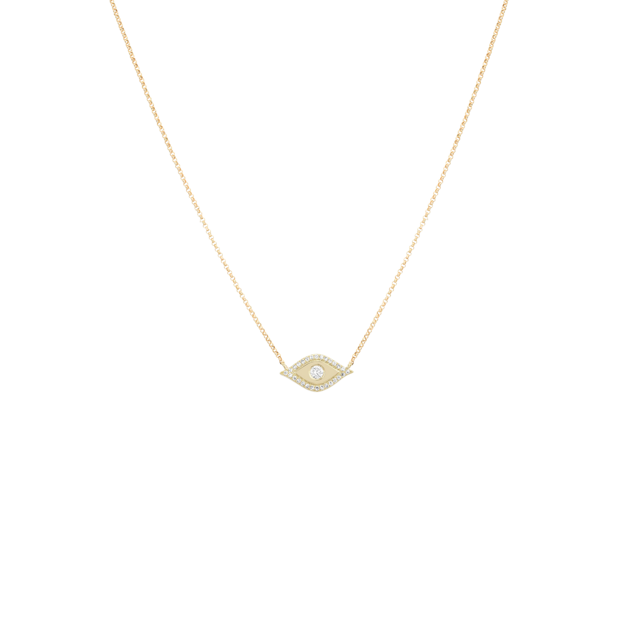 Collar con ojo con diamantes