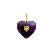 Stone heart charm